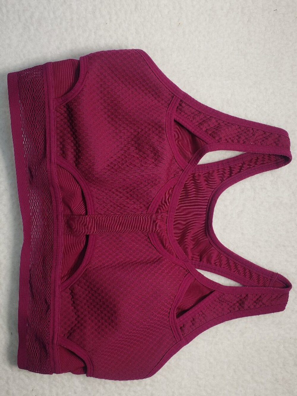 Nike Women's L Ultrabreathe Support Sports Bra Maroon Fuchsia Halter